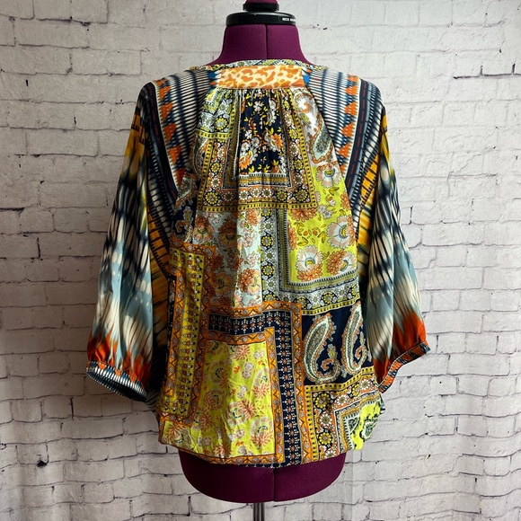Ivy Jane size small colorful boho blouse - Picture 4 of 6
